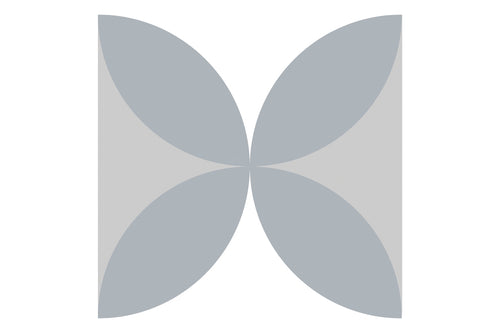 Riva Patterned Grey Petal Matt Porcelain Tile