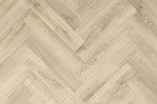 Spectra Luxury Acoustic Rigid Core Click Vinyl Flooring Almond Oak Herringbone Built-In Underlay