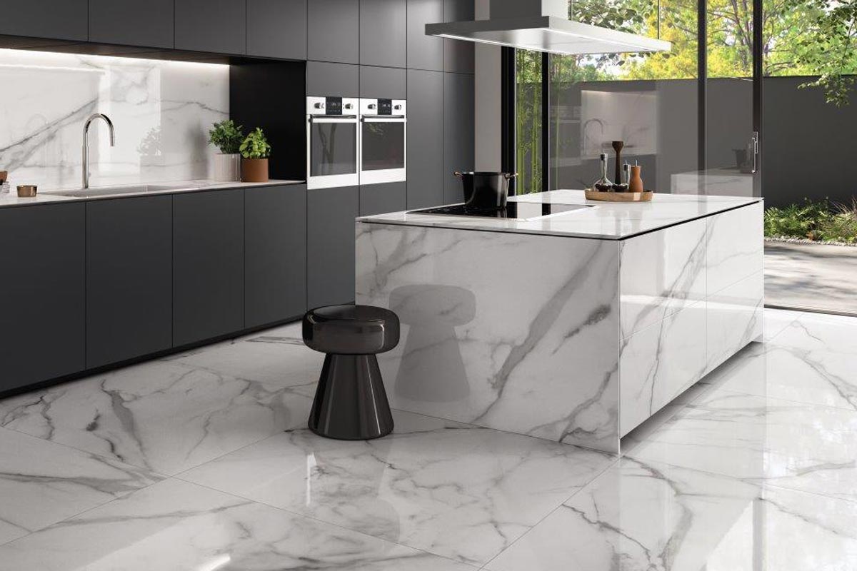 Adelina Marble White Matt Porcelain Tile