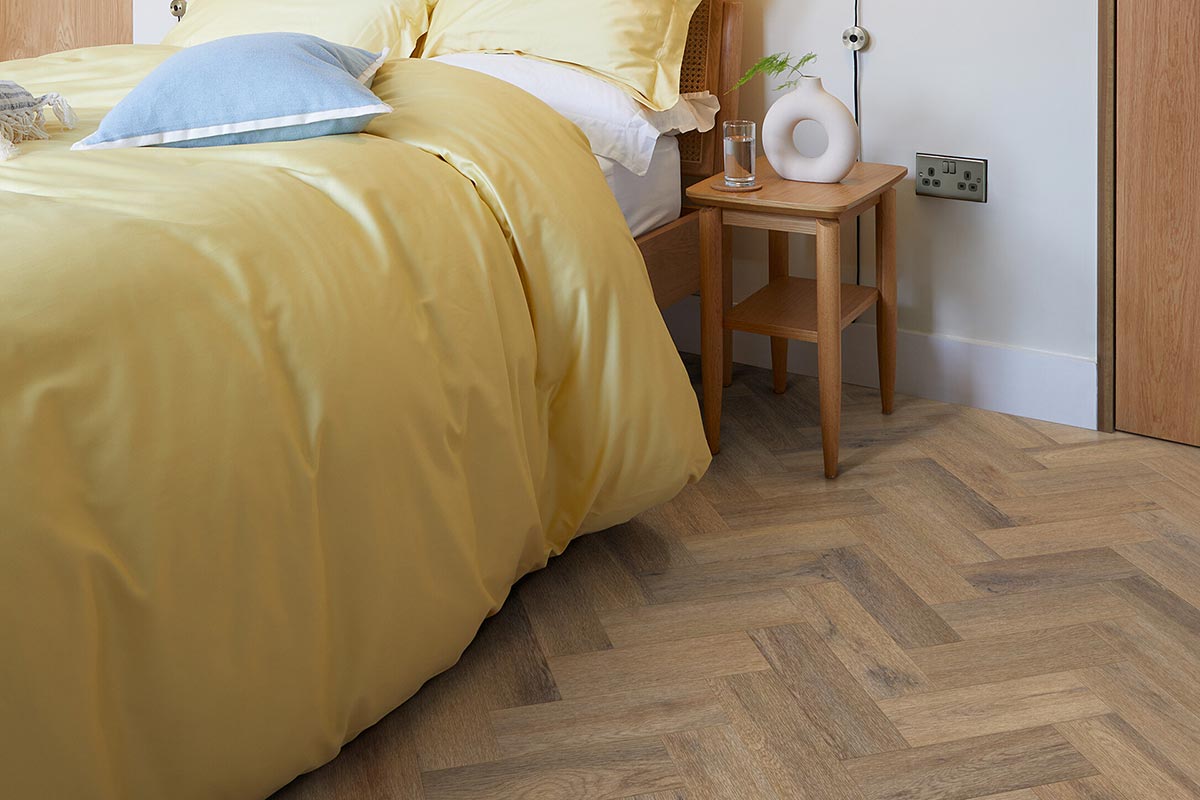 Polyflor Colonia PUR Village Oak Small Parquet Gluedown LVT 4644