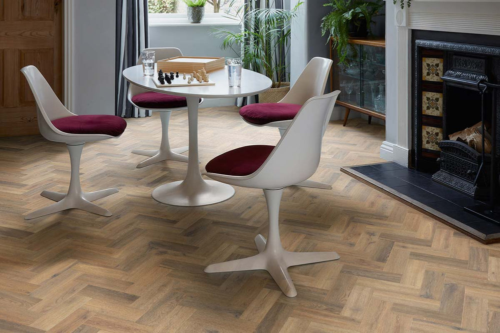 Polyflor Colonia PUR Village Oak Small Parquet Gluedown LVT 4644