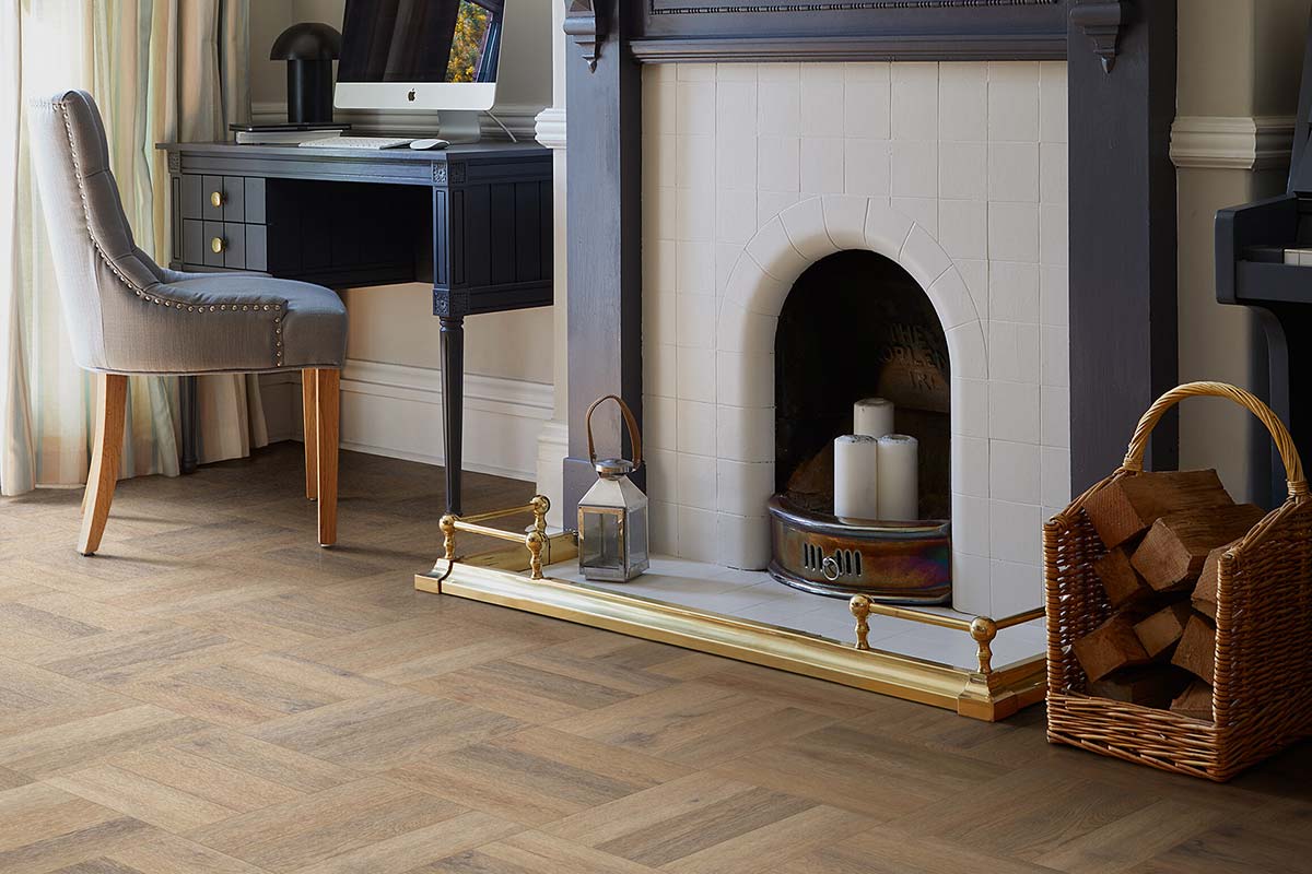 Polyflor Colonia PUR Village Oak Small Parquet Gluedown LVT