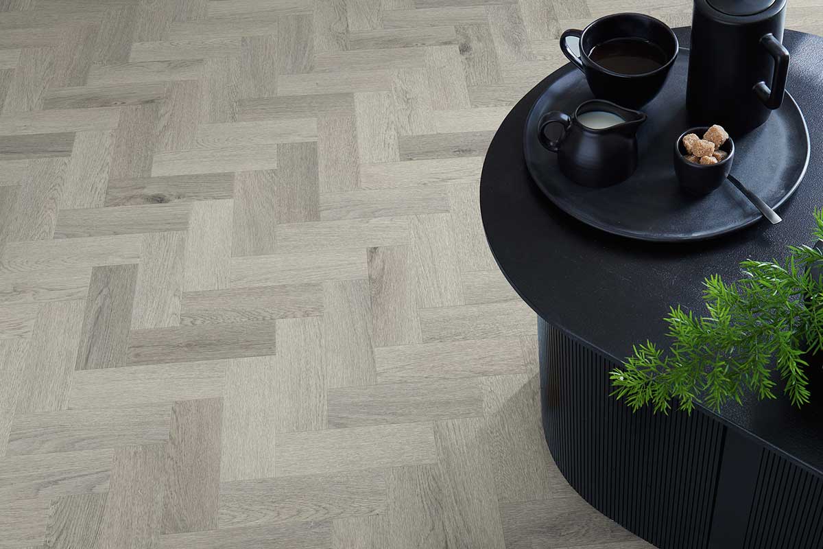 Polyflor Colonia PUR Wisteria Oak Small Parquet Gluedown LVT