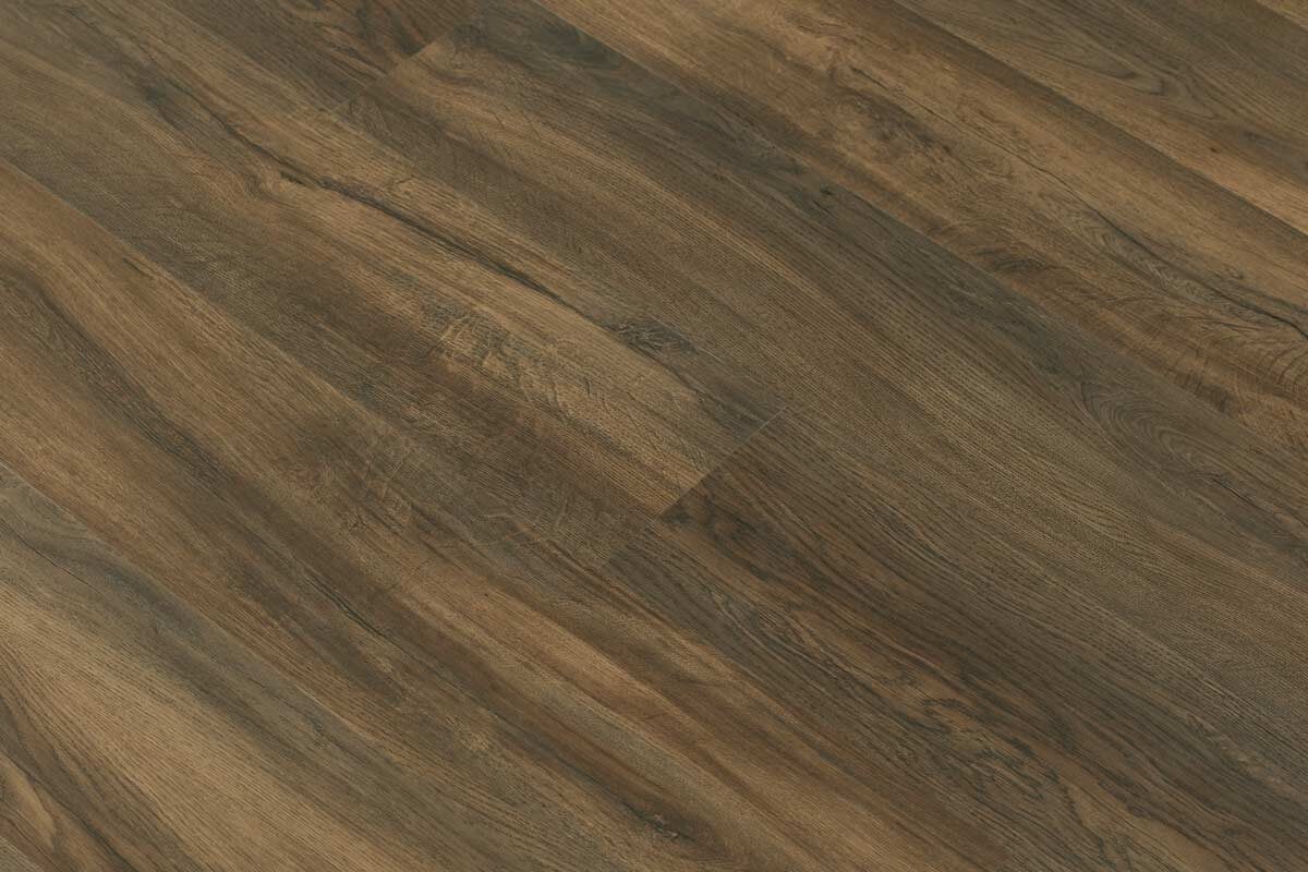 Spectra Luxury Gluedown Vinyl Flooring Mocha Grain Oak Plank