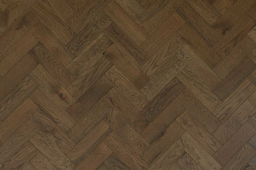 Home Choice Engineered Rustic Oak Herringbone 10mm x 90mm Affogato Brushed UV Lacquered ENG-NTHB-10-3622