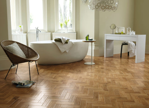 Karndean Art Select Spring Oak Gluedown Herringbone LVT
