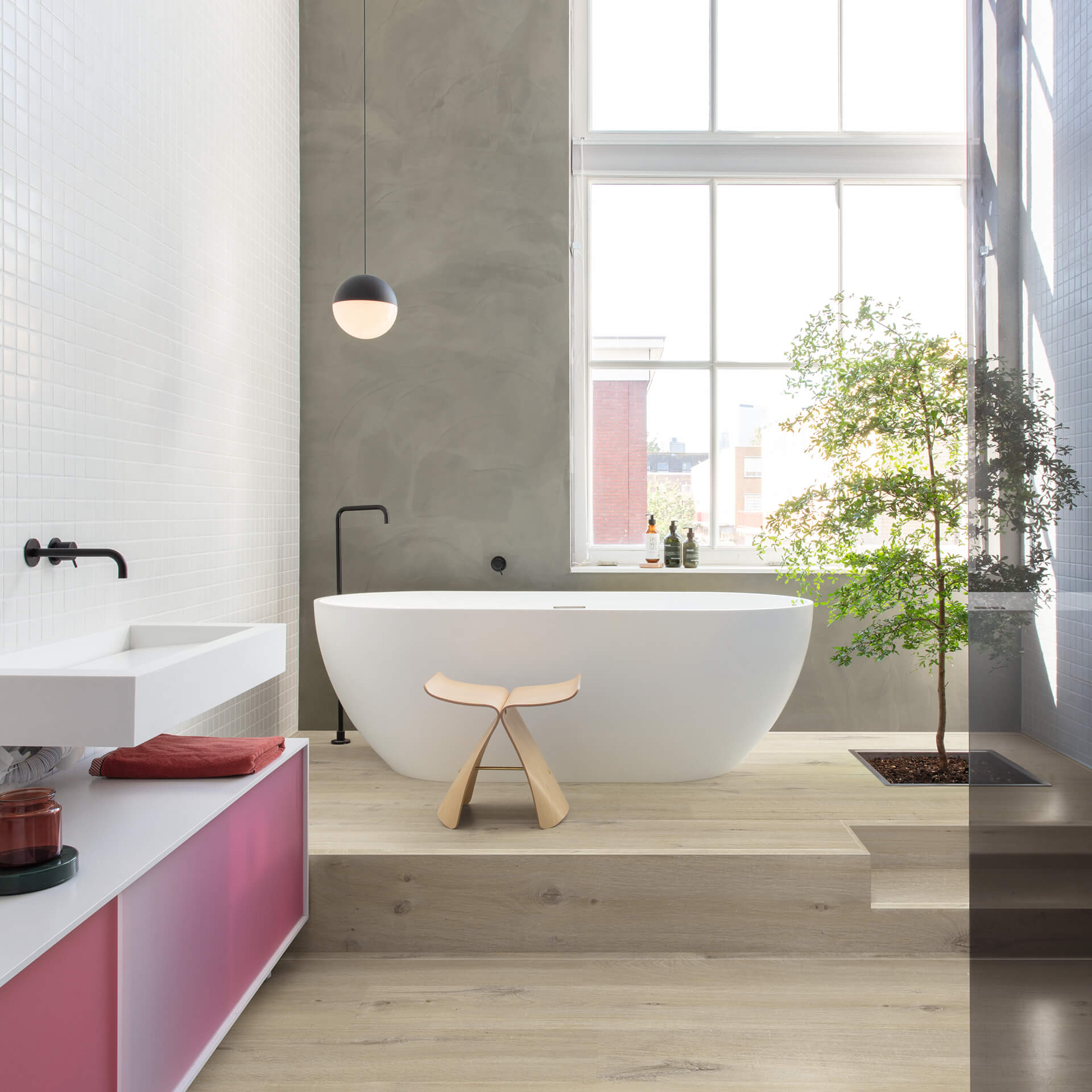 Quick-Step Bloom Cotton Oak Beige Click Vinyl Built-in Underlay