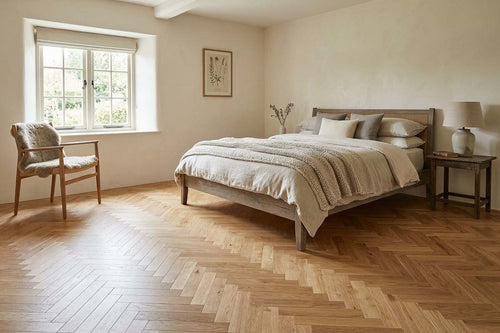Home Choice Engineered Rustic Oak Herringbone 10mm x 90mm Natural UV Lacquered ENG-NTHB-10-3621