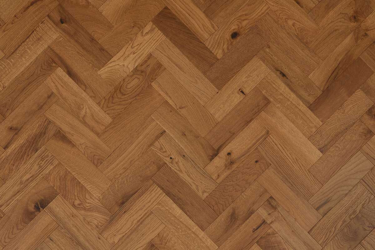 Home Choice Engineered Rustic Oak Herringbone 10mm x 90mm Butterscotch Brushed UV Lacquered ENG-NTHB-10-3623