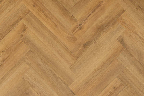 Spectra Luxury Acoustic Rigid Core Click Vinyl Flooring Roasted Peanut Oak Herringbone Built-In Underlay