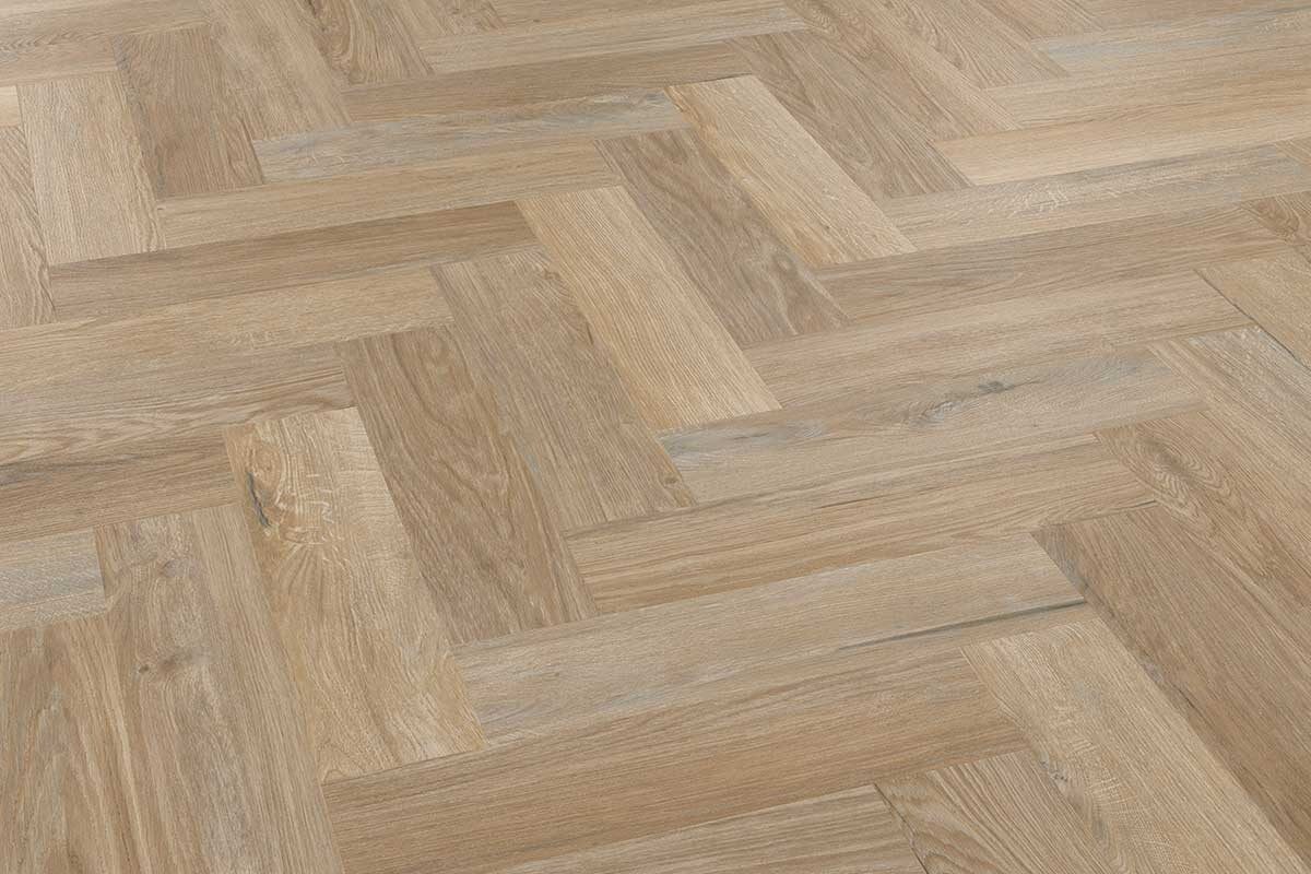 Karndean Van Gogh Hayfield Oak Gluedown Herringbone LVT