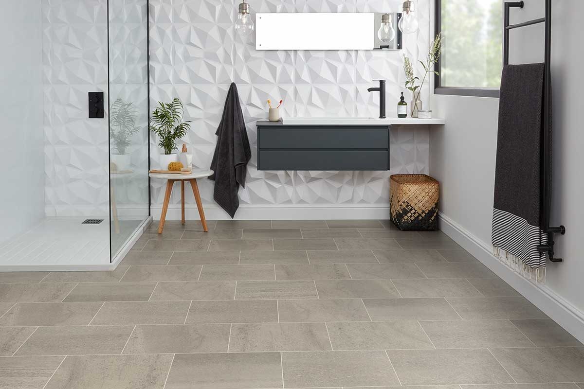 Karndean Knight Tile Honed Pebble Slate Gluedown Luxury Vinyl Tile