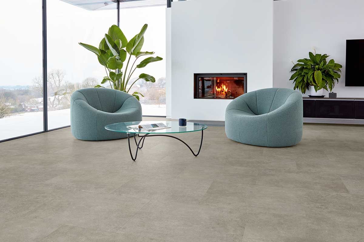 Karndean Van Gogh Pebble Grey Gluedown Luxury Vinyl Tile VGT2410