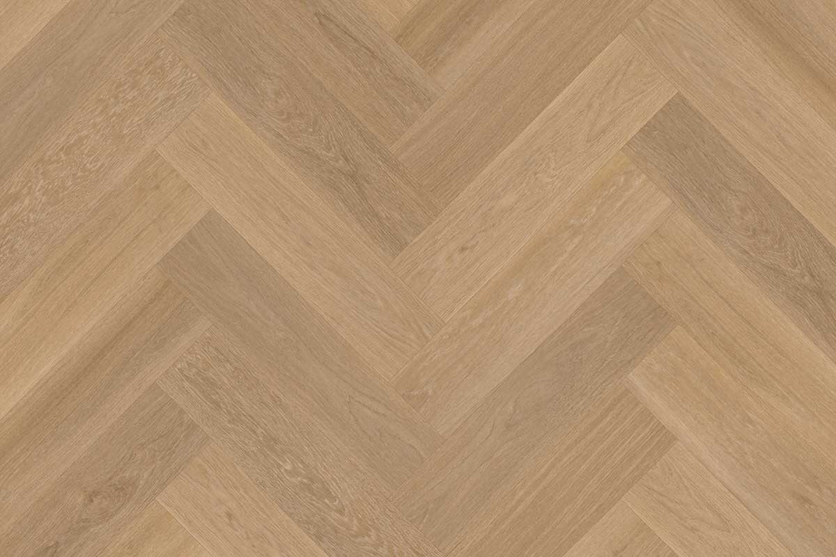 Karndean Van Gogh Warm Brushed Oak Rigid Core Herringbone LVT