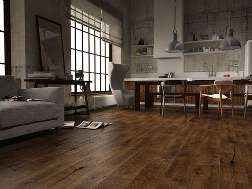 Home Choice 14mm x 180mm Newbridge Oak Smoked Engineered Wood Matt Lacquer