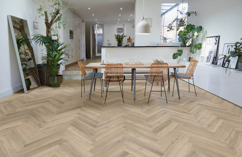 Polyflor Camaro RigidCore Naked Blond Oak Herringbone LVT