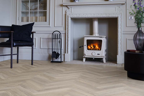 Polyflor Camaro Waterside Oak Gluedown Herringbone LVT