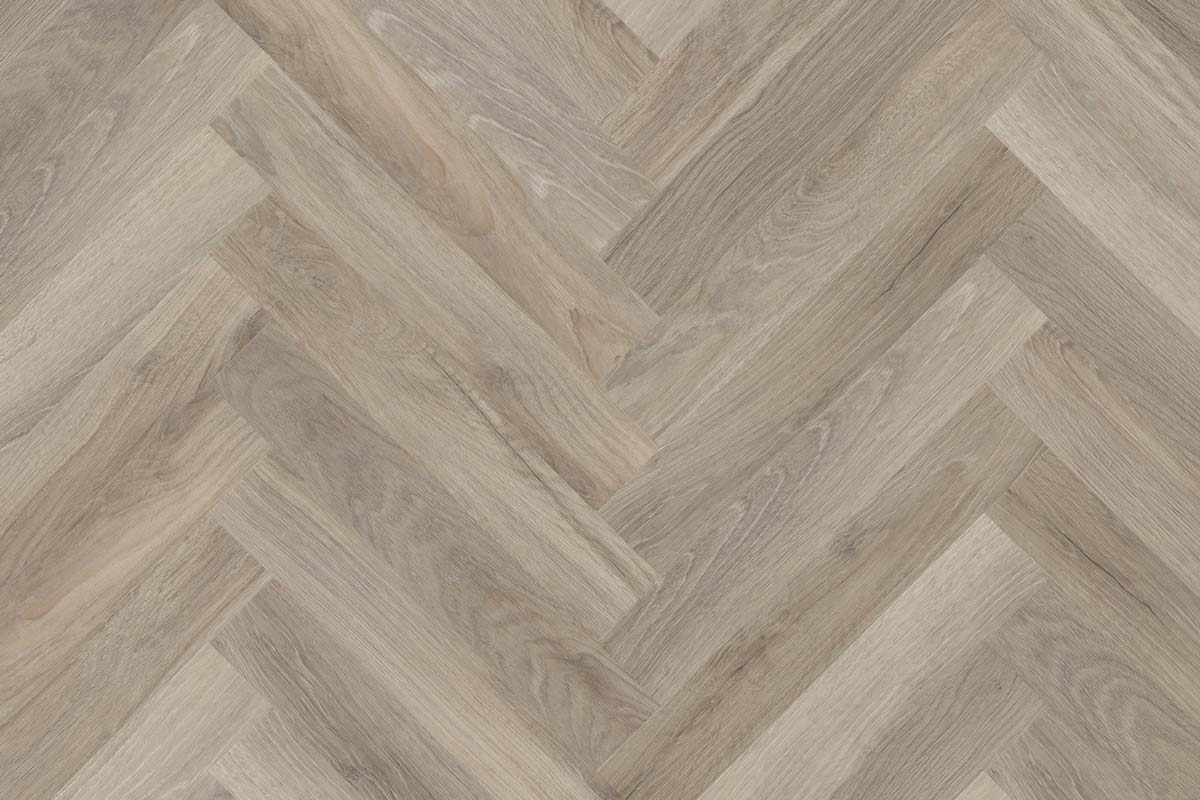 Polyflor Camaro Waterside Oak Gluedown Herringbone LVT