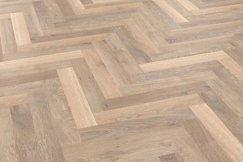Karndean Knight Tile Rose Washed Oak Gluedown Herringbone LVT